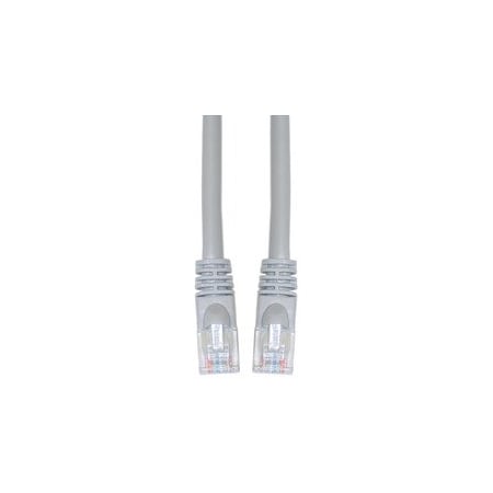 Cable Wholesale Cat5e Gray Copper Ethernet Crossover Cable, Snagless/Molded Boot, 14 foot 10X6-33114